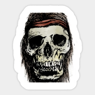 Bandana Skull Sticker